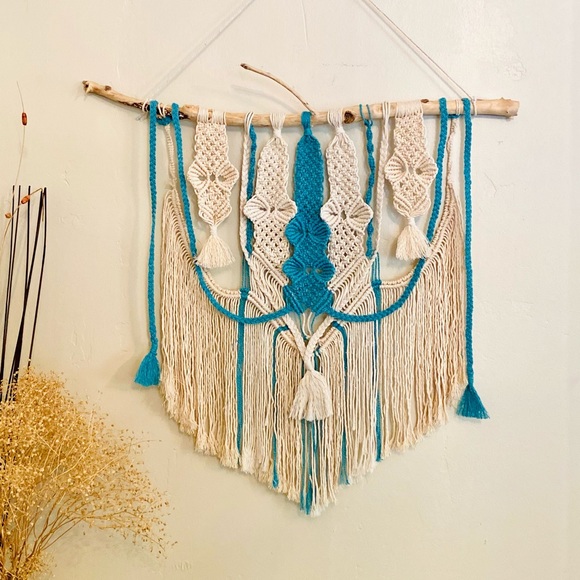 Made by Native S. American Dream catcher macrame hanger wall art attract +energy - Picture 12 of 13